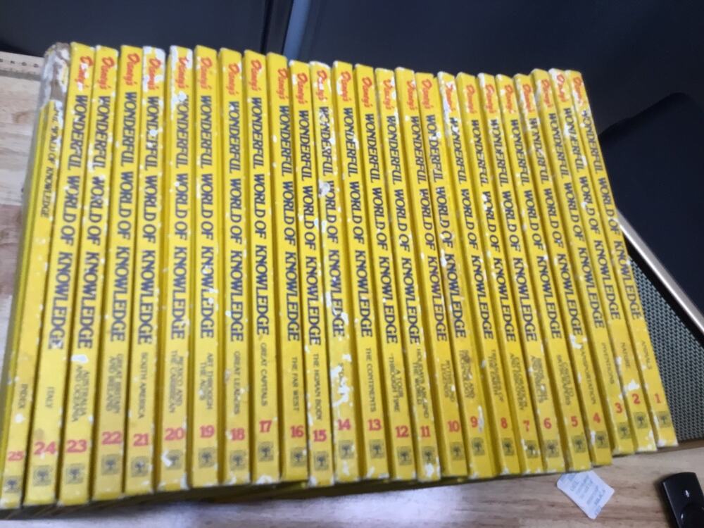 Vintage Disney 25 books wonderful world of knowledge books collection